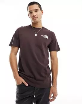 Коричневая футболка с коллажем на спине The North Face эксклюзивно для ASOS