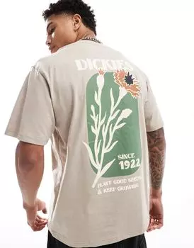 Коричневая футболка с короткими рукавами Dickies Herndon