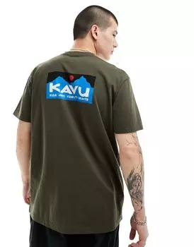 Коричневая футболка с короткими рукавами Kavu