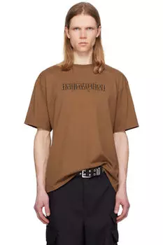 Коричневая футболка UC1E3804 UNDERCOVER