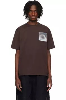 Коричневая футболка UC1E3813 UNDERCOVER