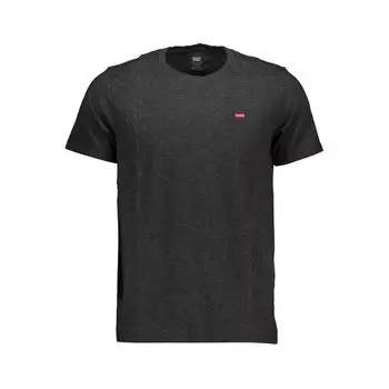 Коричневая хлопковая мужская футболка LeviS