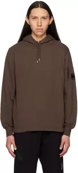 Коричневая худи с кулиской C.P. Company