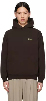 Коричневая классическая толстовка с капюшоном Dime