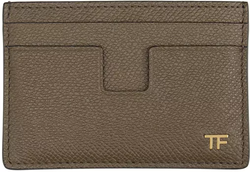Коричневая классическая визитница TOM FORD