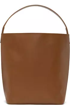 Коричневая кожаная сумка через плечо AETA Edition AURALEE