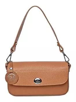 Коричневая кожаная сумка Roberta M, коричневый