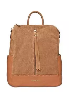 Коричневая кожаная сумка Roberta M, коричневый