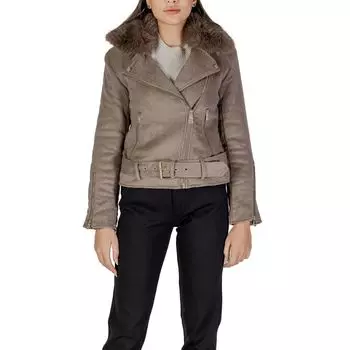 Коричневая куртка из полиэстера GUESS