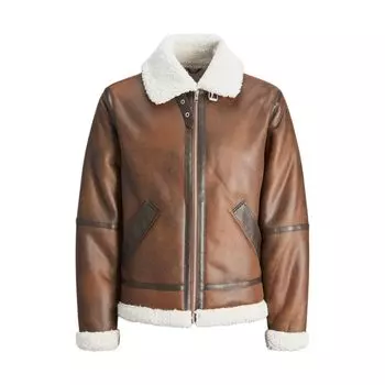 Коричневая куртка из полиэстера Jack & Jones