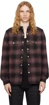 Коричневая куртка Porterville Outershirt Rick Owens DRKSHDW