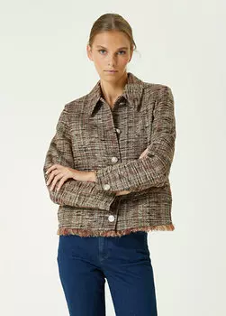 Коричневая куртка в шотландскую клетку Network