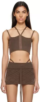 Коричневая майка Cali KNWLS