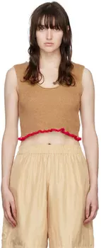 Коричневая майка Le Bandeau Jacquemus