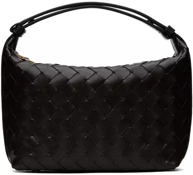 Коричневая мини-сумка Wallace Bottega Veneta, Fondant