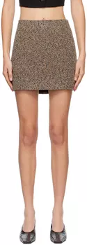 Коричневая мини-юбка Corone Sportmax