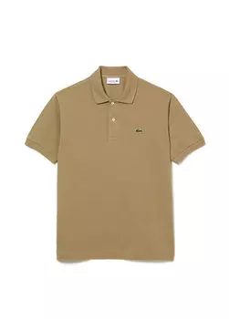 Коричневая мужская футболка-поло classic fit l.12.12 Lacoste