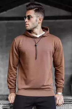 Коричневая мужская толстовка 5334 MADMEXT