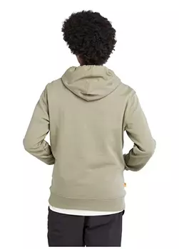 Коричневая мужская толстовка с капюшоном Timberland