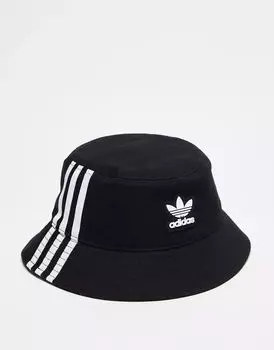 Коричневая панама с тремя полосками adidas Originals