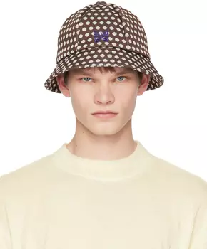 Коричневая панама в горошек NEEDLES
