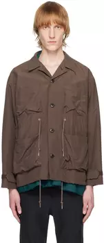 Коричневая персиковая рубашка meanswhile