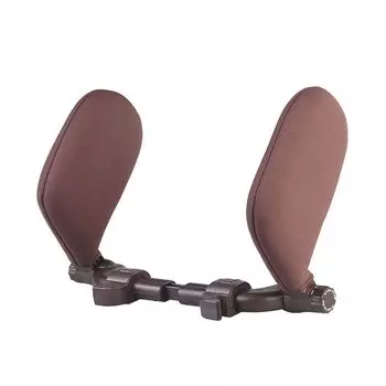 Коричневая подушка для подголовника автомобиля, подушка для шеи, удобная подушка для шеи в автокресле, складная, регулируемая подушка для шеи в автомобиле для детей и взрослых CANDeal