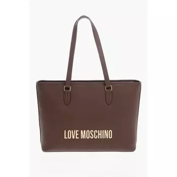 Коричневая полиэтиленовая сумка-тоут Moschino, Brown