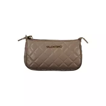 Коричневая полиэтиленовая сумка Valentino Bags, коричневый