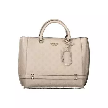 Коричневая полиэтиленовая женская сумка Guess Shoes, коричневый