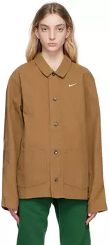 Коричневая повседневная куртка Nike