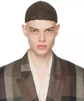 Коричневая позаимствованная шапка Magliano