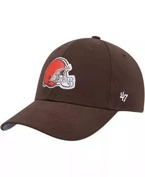 Коричневая регулируемая шляпа MVP с логотипом команды Cleveland Browns для мальчиков и девочек дошкольного возраста '47 Brand, коричневый