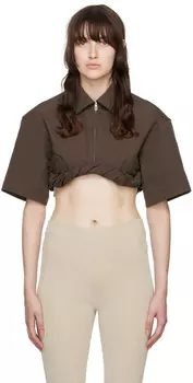 Коричневая рубашка Le Papier 'La Chemise Silpa' Jacquemus