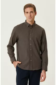Коричневая рубашка Network, коричневый