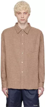 Коричневая рубашка Palmes Cyrus