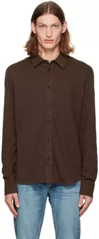 Коричневая рубашка Tomlin Fit 2 rag & bone