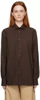 Коричневая рубашка Trofeo Темная ZEGNA