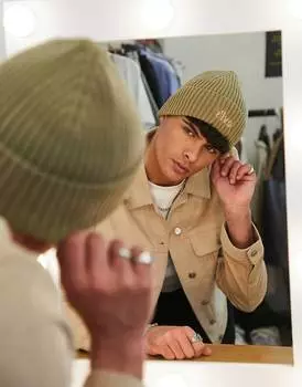 Коричневая шапка Levi's с винтажным логотипом