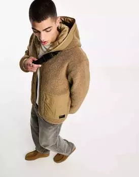 Коричневая шерпа с капюшоном Carhartt WIP Devin
