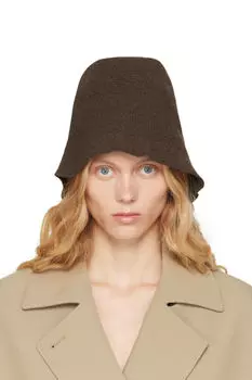 Коричневая шляпа-ведро Jashi The Row