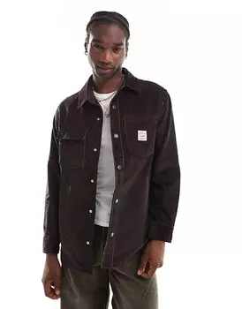 Коричневая стеганая вельветовая куртка-рубашка Levi's Workwear Telegraph