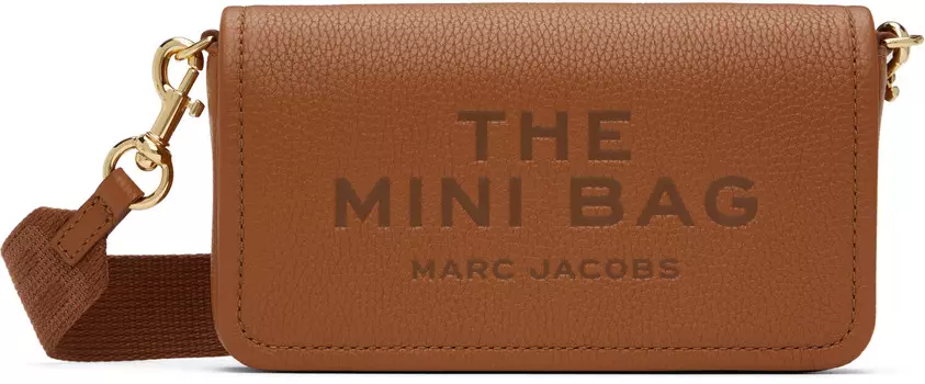 Коричневая сумка «The Leather Mini» Marc Jacobs
