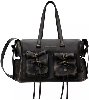 Коричневая сумка-тоут с несколькими карманами Acne Studios, темно-коричневый/бежевый