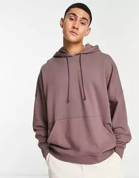 Коричневая толстовка оверсайз ASOS DESIGN