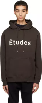 Коричневая толстовка с капюшоном Klein tudes