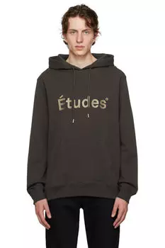 Коричневая толстовка с капюшоном Klein tudes