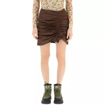 Коричневая юбка GANNI