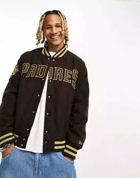 Коричневая университетская куртка New Era San Diego Padres