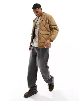 Коричневая утепленная велосипедная куртка Columbia